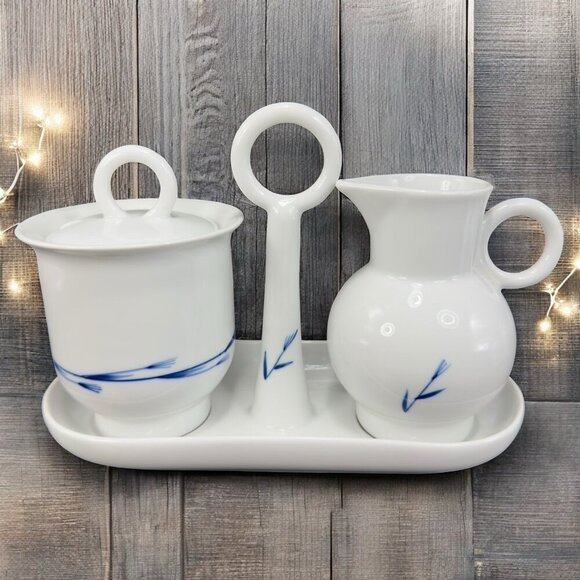 Kari Trestakk Of Norway By Cardinal Philippines Porcelain Sugar And Creamer Tray - Picture 1 of 16